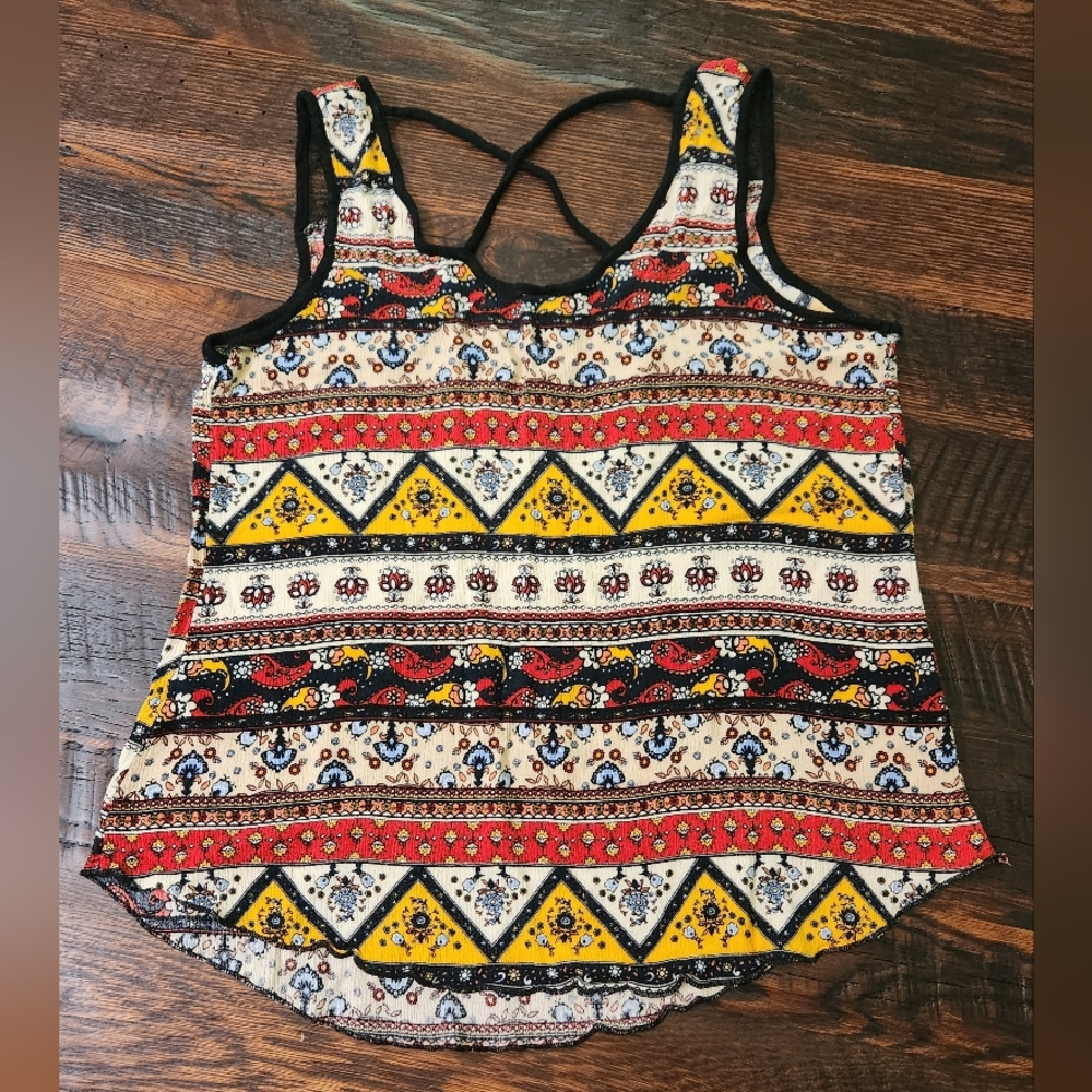 Ms Bella D Floral Tank Size Large